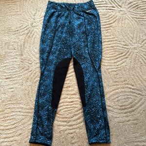 KERRITS S Blue Pattern Riding Pants Breeches Performance Tight